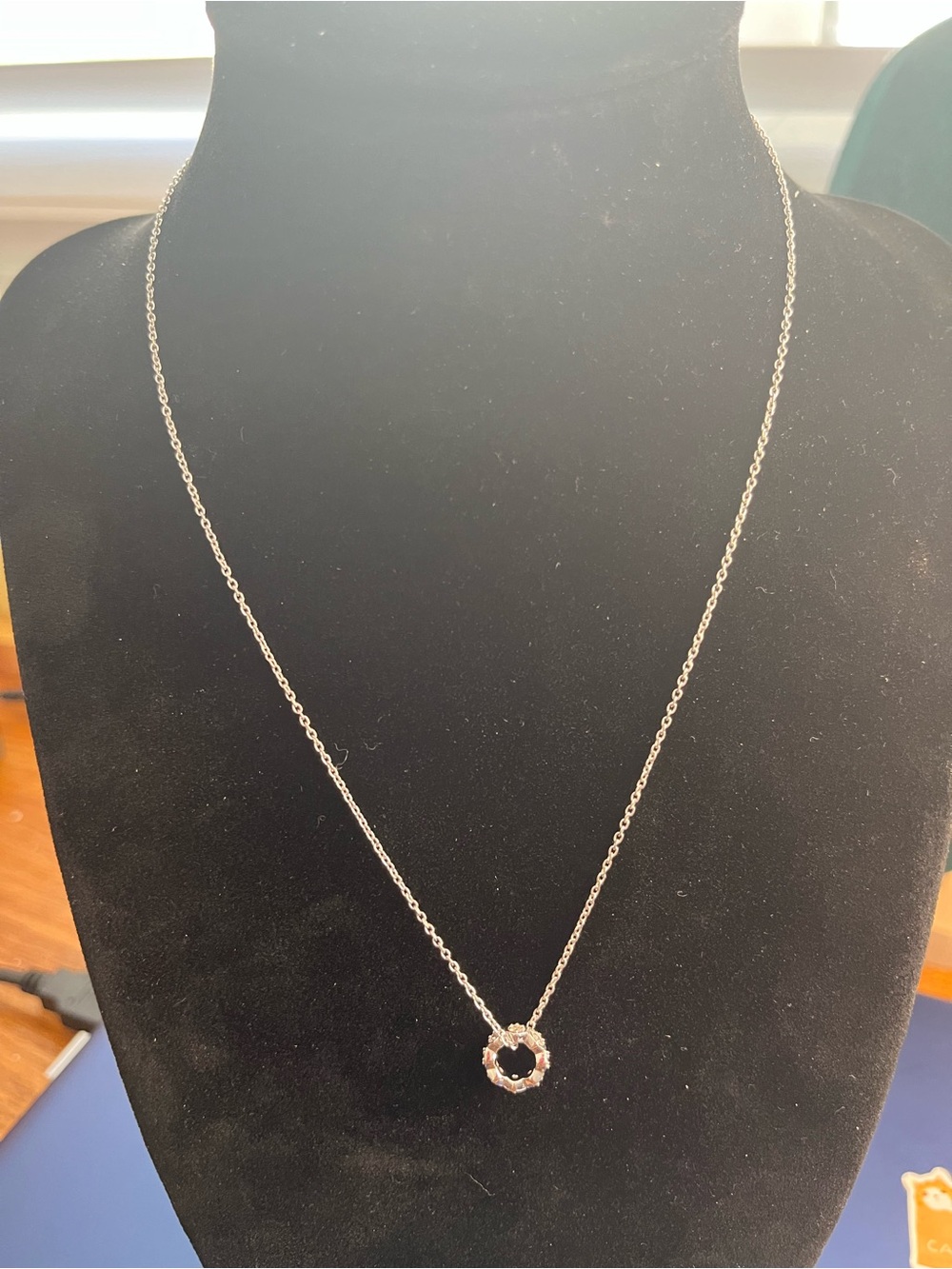 NWT Lab Grown Diamond 925 Sterling Silver Necklace 18”